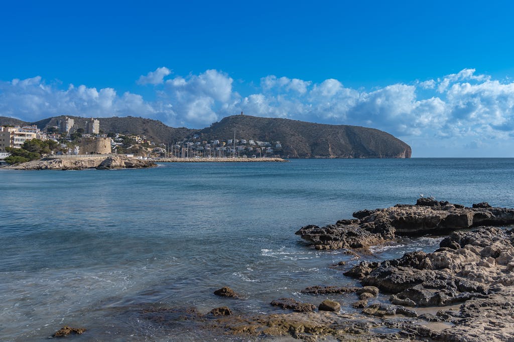Beautiful coastal landscape in Moraira, Comunidad Valenciana, Spain.