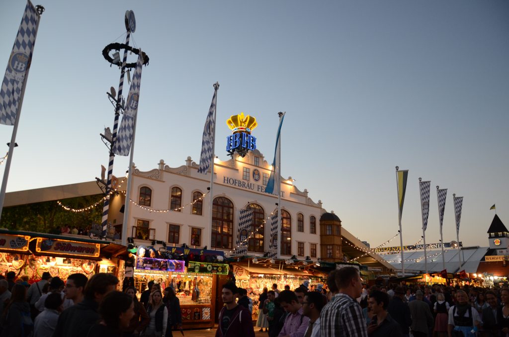 Hofbräu-Festzelt tent at Oktoberfest 2012