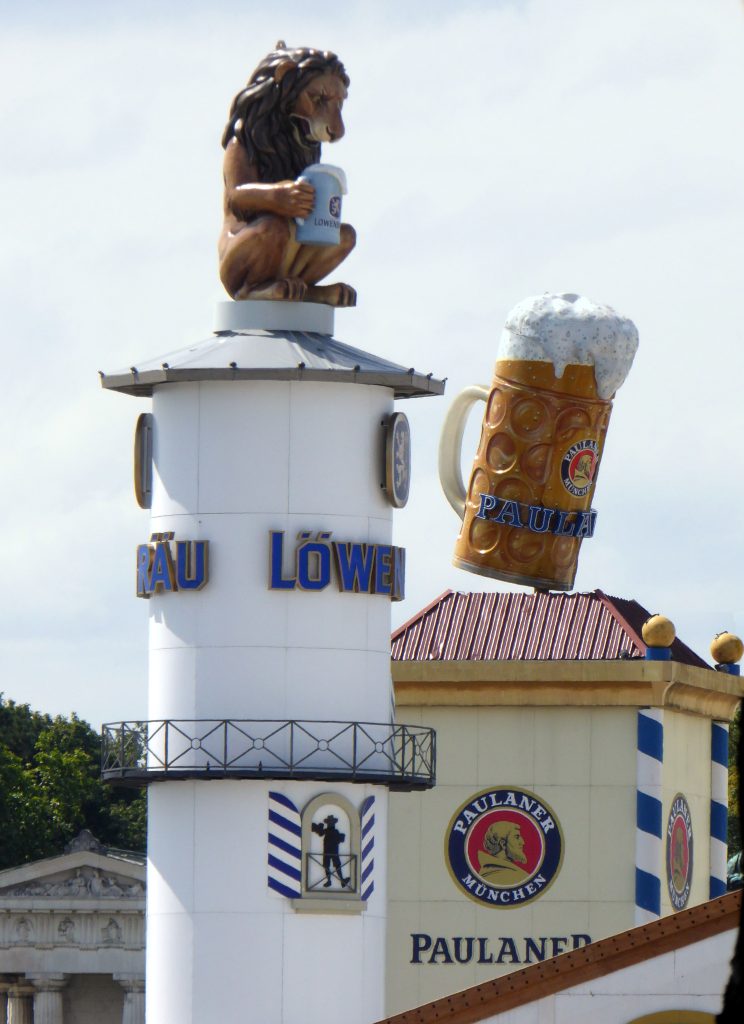 Löwenbräu-Festzelt tent at Oktoberfest 2018